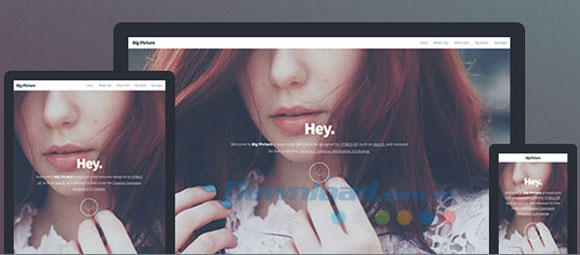 Giao diện của Big Picture HTML5 UP