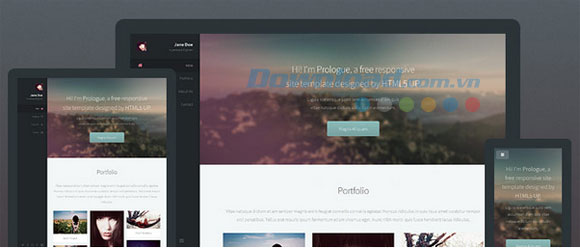 Giao diện của Prologue HTML5 UP