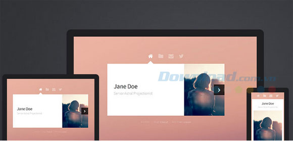 Giao diện của Astral HTML5 UP