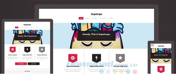 Giao diện của Dopetrope HTML5 UP