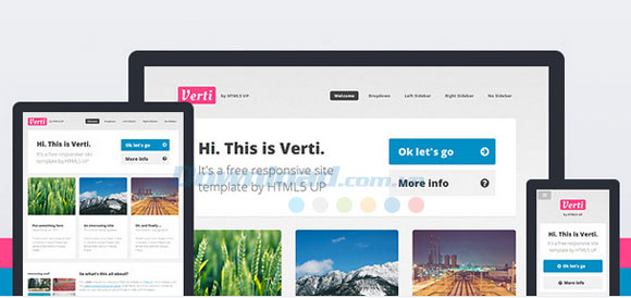 Download template website HTML5 Verti Verti