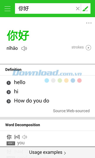 Line Dictionary Chinese English cho Android