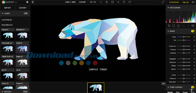 Polarr Online Photo Editor 