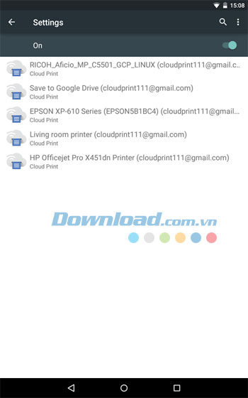Cloud Print cho Android 