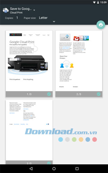 Cloud Print cho Android 