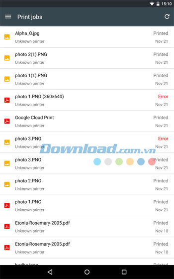 Cloud Print cho Android 