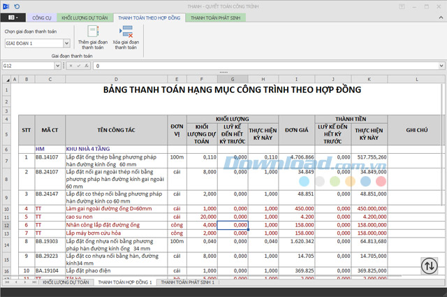 Phần mềm dự toán Escon