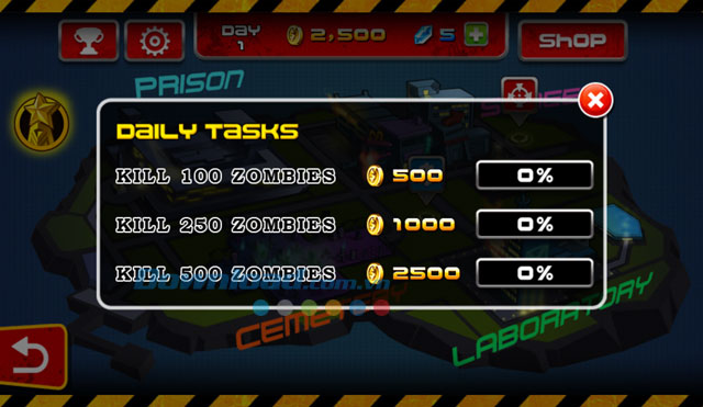 game Zombie Diary cho Android 