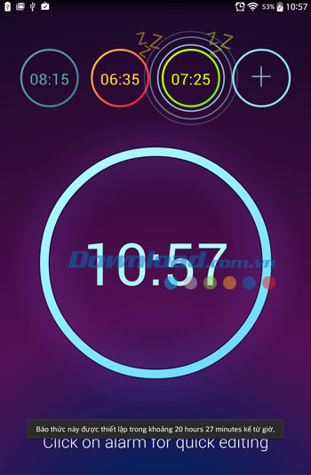 Neon Alarm clock cho Android 