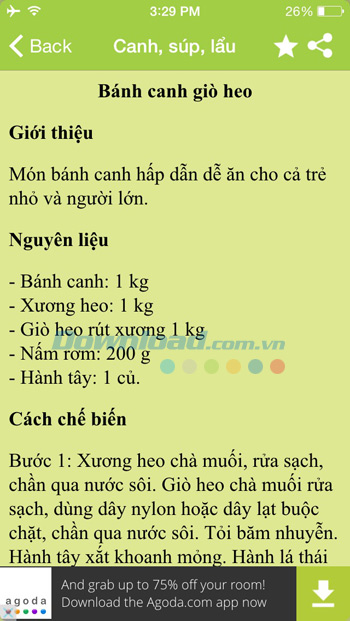 Nấu ăn ngon mỗi ngày cho iOS