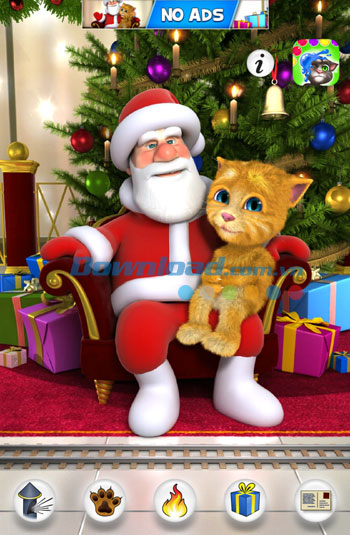 Talking Santa meets Ginger