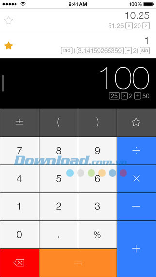 Calcbot cho iOS