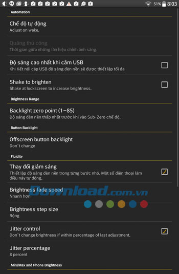 Lux Lite cho Android