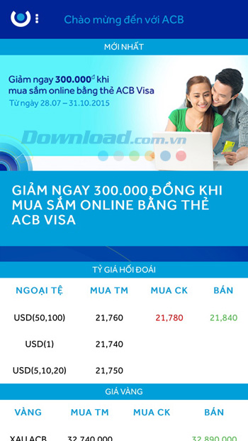 ACB cho iOS