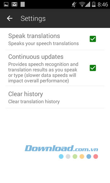 Microsoft Translator cho Android