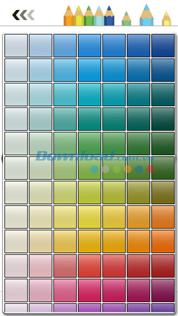 Bảng màu đa dạng của Colorme