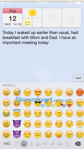 Chèn biểu tượng Emoji