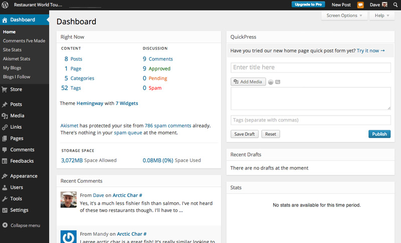 Giao diện của WordPress