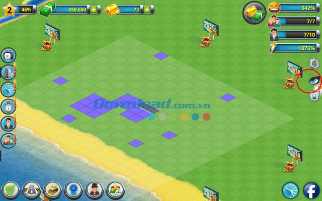 Biểu tượng đôi mắt trong game City Island 2 - Building Story 