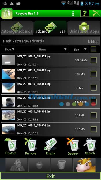Phục hồi dữ liệu trên Recycle Bin