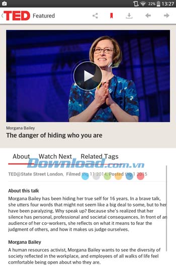 Xem video trên TED