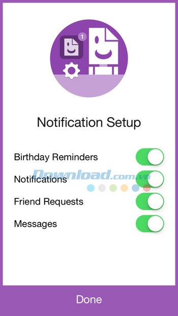 Thiết lập thông báo Facebook