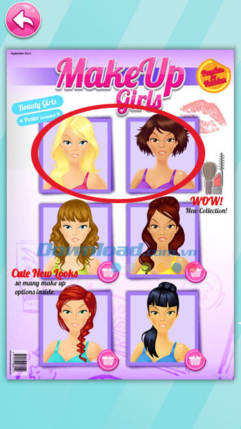 Chọn người mẫu trong Make Up Girls