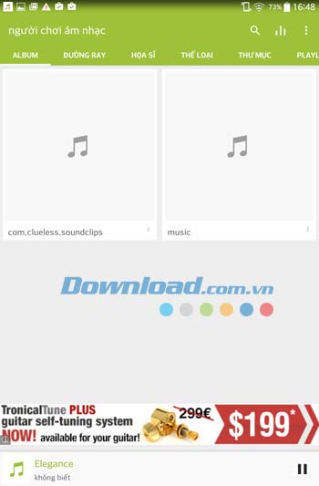 Giao diện ứng dụng Music Player by mytechnosound