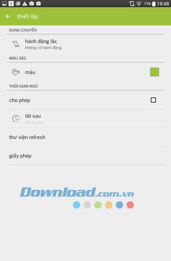 Các thiết lập cơ bản trong Music Player by mytechnosound 