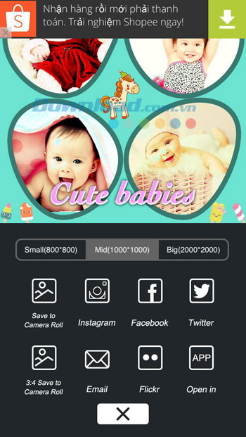 Chia sẻ ảnh trên mạng xã hội