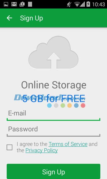 Màn hình đăng nhập Nero BackItUp