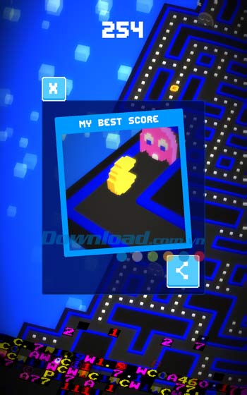 Chia sẻ khoảnh khắc chiến thắng trong PAC-MAN 256