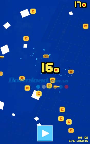 Điều khiển dũng sĩ Pac-man thu thập tiền vàng trong PAC-MAN 256