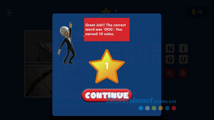 Thông báo qua level của 4 Pics One Word Thông báo qua level của 4 Pics One Word