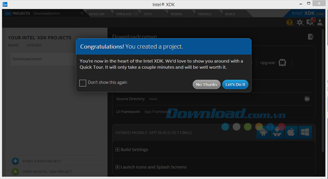 Quick Tour giải thích các tính năng cơ bản