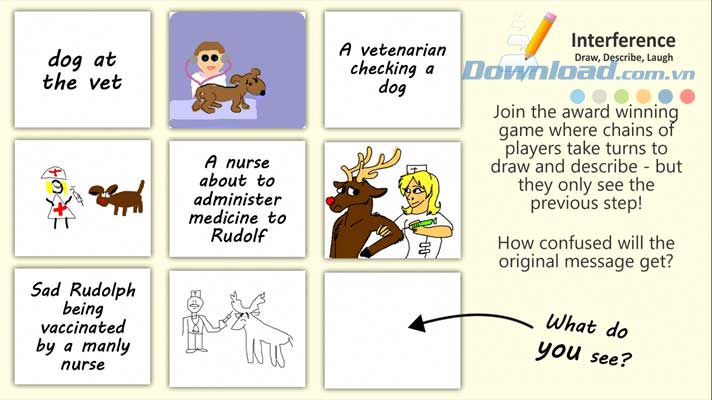 Từ một lời mô tả ban đầu sẽ có rất nhiều phiên bản ra đời với Interference