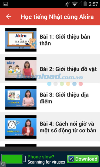 Học tiếng Nhật cùng Akira