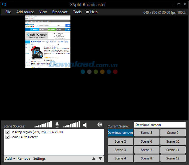 Phát trực tiếp màn hình