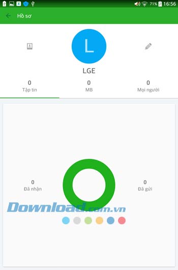 Hồ sơ người dùng trong Xender Hồ sơ người dùng trong Xender