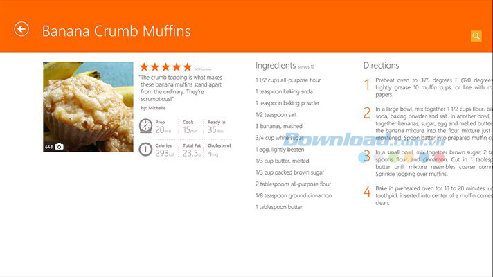 Hướng dẫn chi tiết trong công thức nấu ăn của Allrecipes