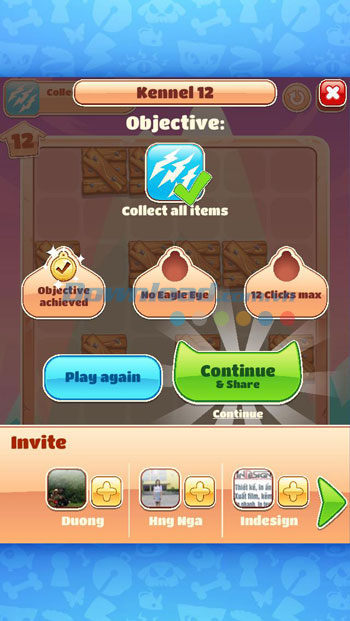 Hoàn thành level và lên cấp