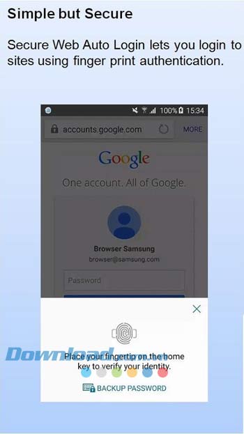 Internet for Samsung Galaxy - đơn giản nhưng an toàn