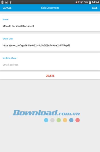 Chỉnh sửa tài liệu với Moo.do