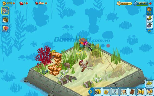 Treasure Diving bao gồm hệ thống nhiệm vụ hấp dẫn