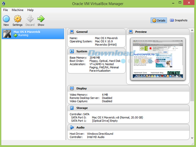 VirtualBox trên Windows 8.1