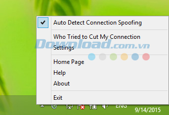 Anti NetCut trên khay hệ thống