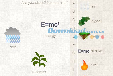 Cần thêm gợi ý để chơi Little Alchemy