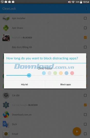 ClearLock: block distractions