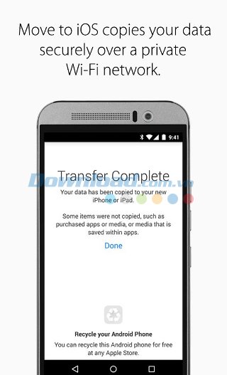 Move to iOS cho Android