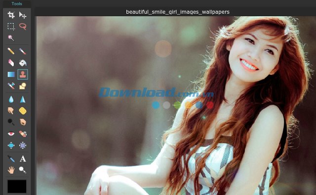 Các công cụ chỉnh sửa chính của Pixlr Editor 